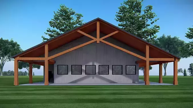 Modern Barndominium House Model Rustic Contemporary Design