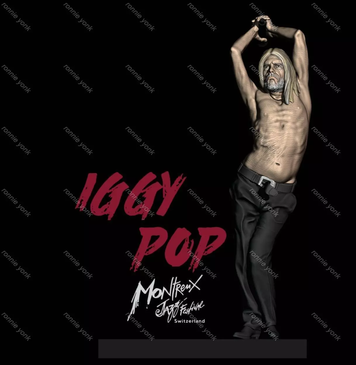 Iggy pop 3dprinting 3D print model
