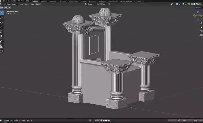 Gothic Thrones 3d print design