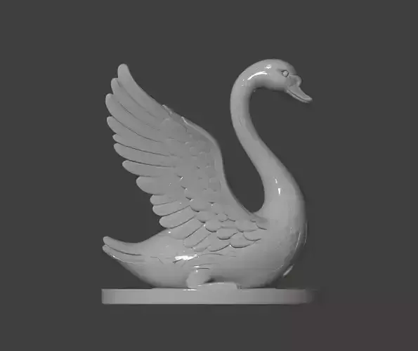 Spread Wings Swan Sculpture 