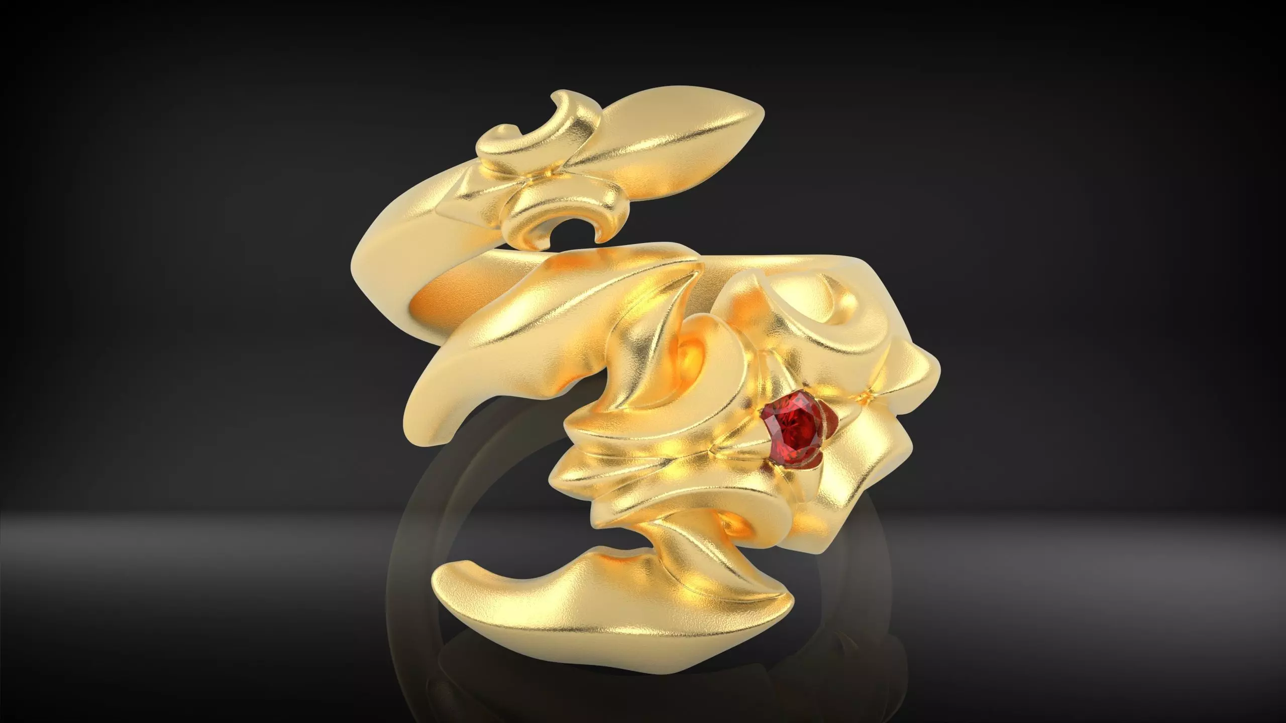 scorpion ring 3D print model_4