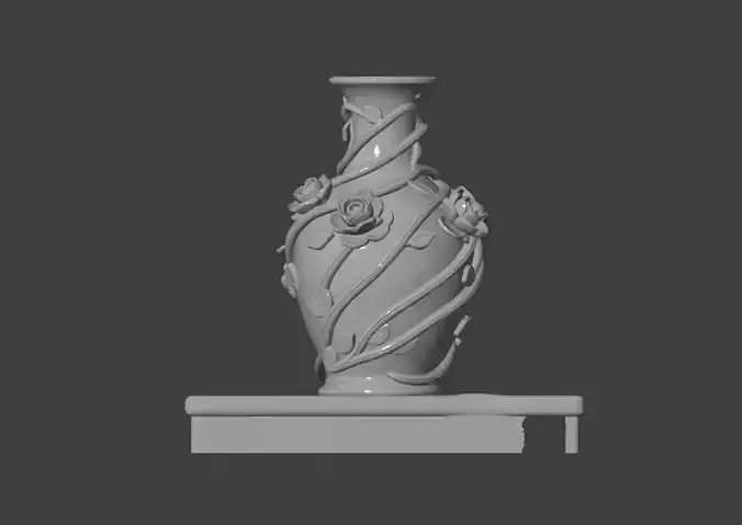 Rose Relief Vase