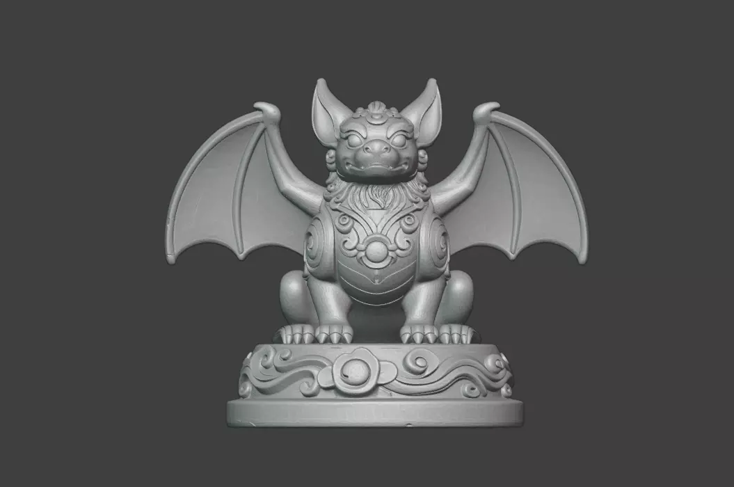 Bat Auspicious beast Divine beast 3D print model