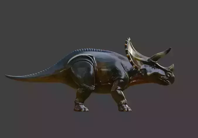 Triceratops  dinosaur 3D model sculpture STL