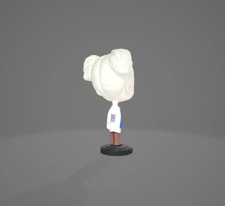 Winter Charm Bobblehead Girl 3D model_6