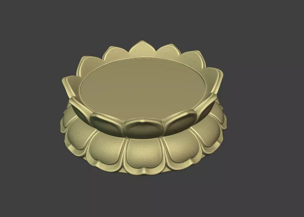 Bodhisattva Lotus Base STL 3D print model_1