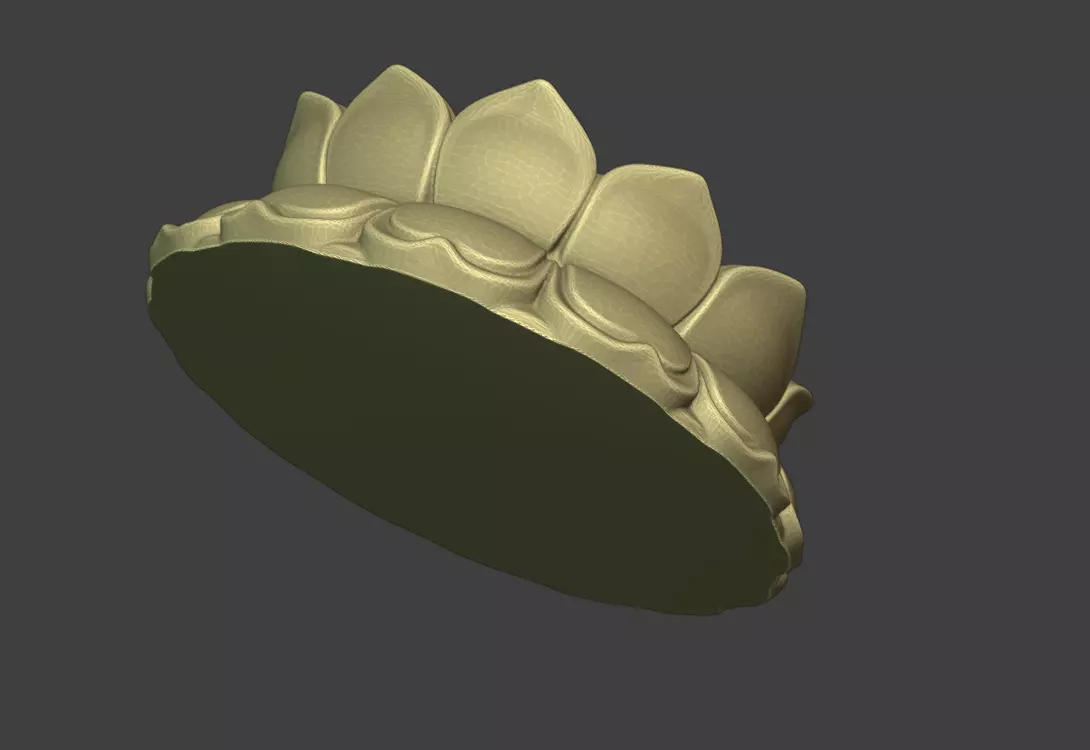 Bodhisattva Lotus Base STL 3D print model_8