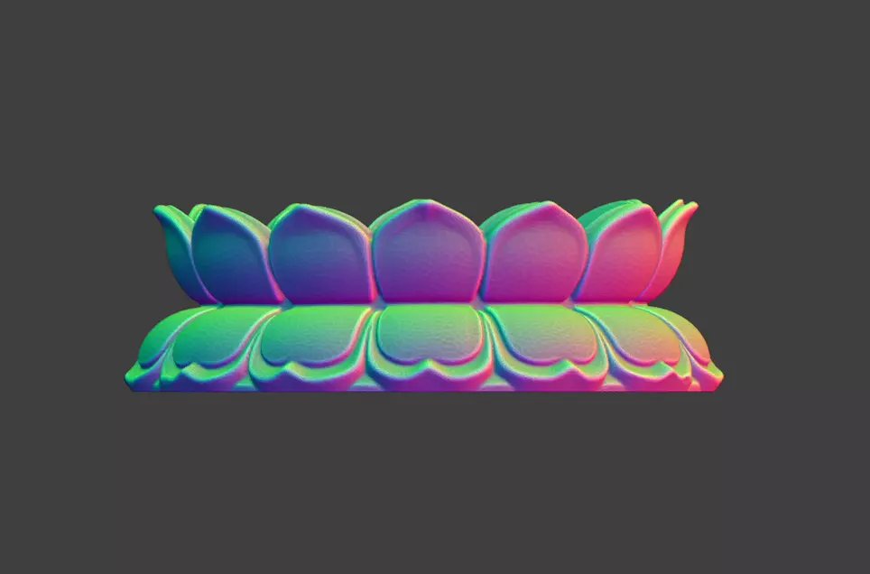 Bodhisattva Lotus Base STL 3D print model_6