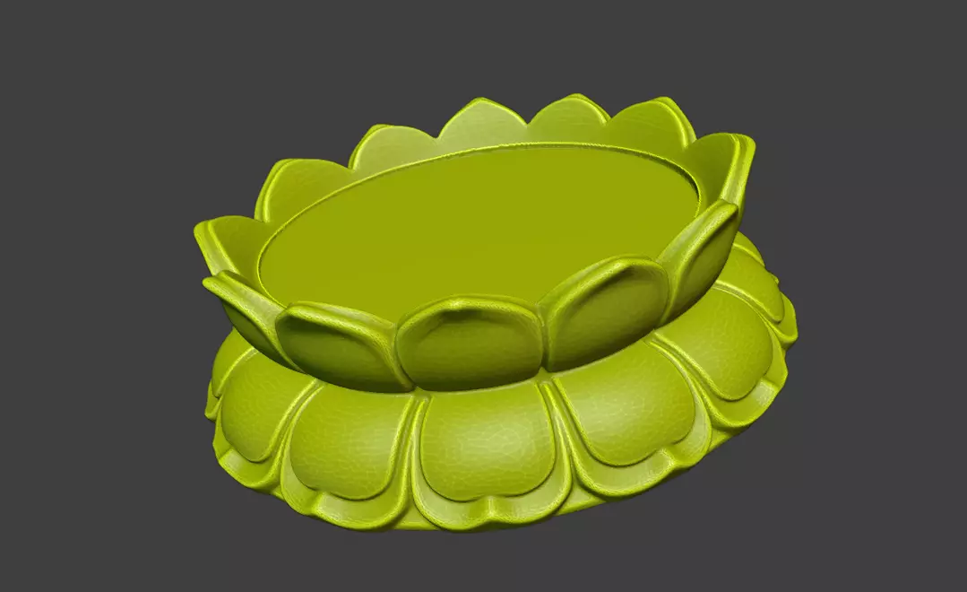 Bodhisattva Lotus Base STL 3D print model_2