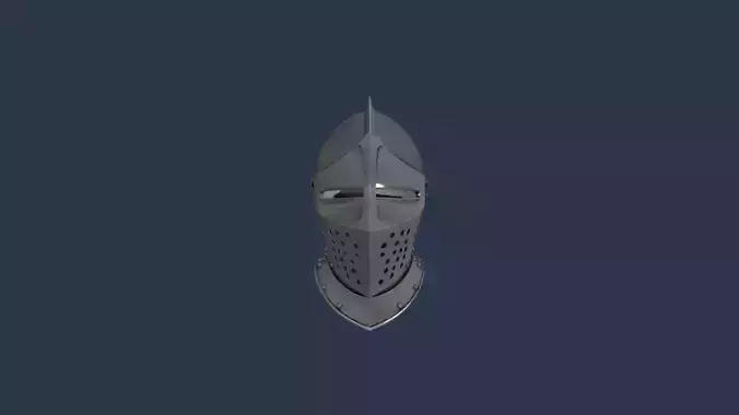 Medieval knight helmet