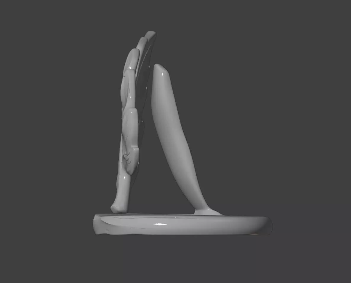 Modern Monstera Leaf Decorative Ornament  3D print model_5