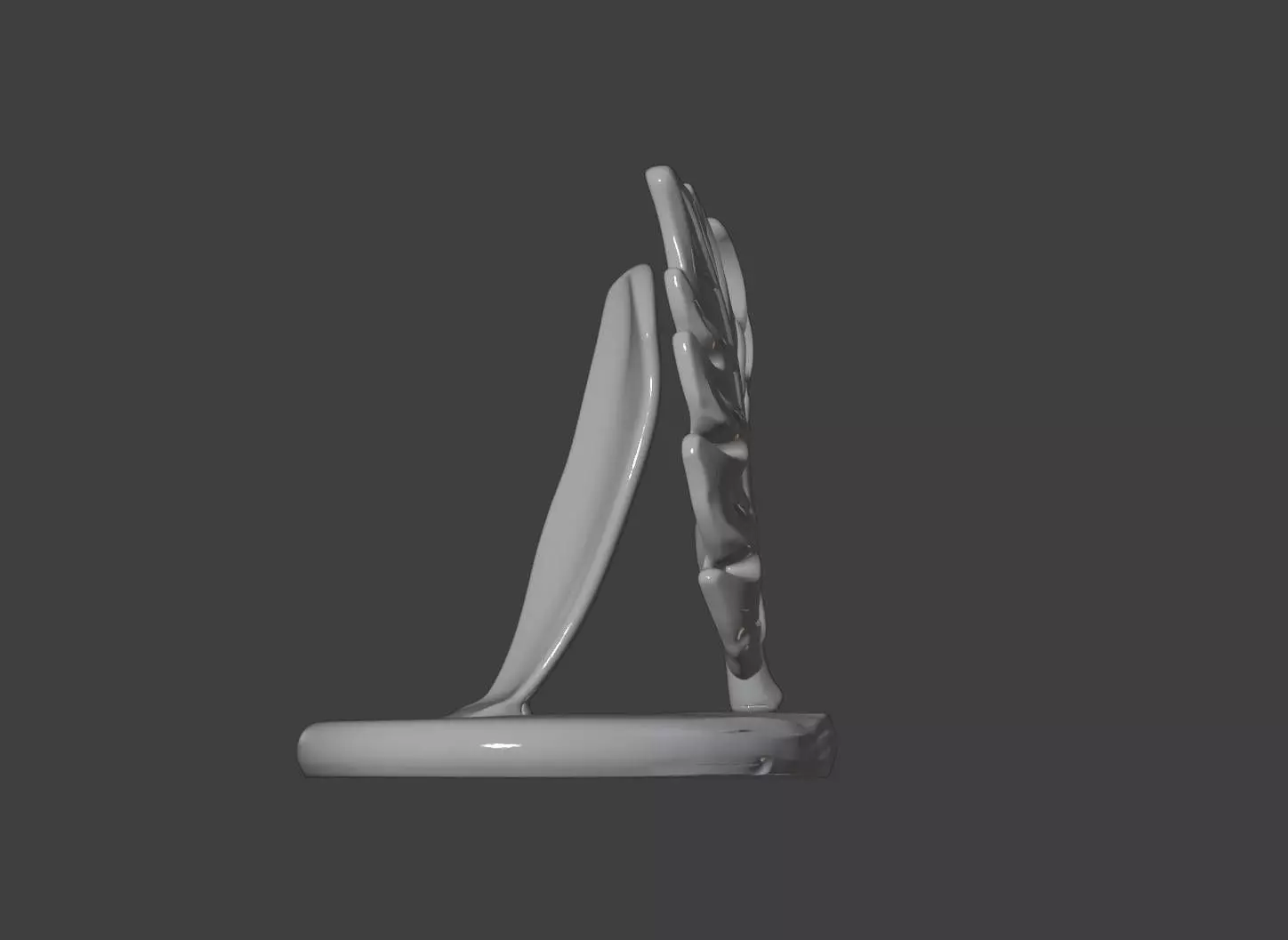 Modern Monstera Leaf Decorative Ornament  3D print model_2