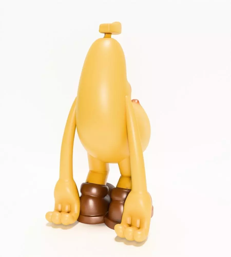 Banana Blushing Peel POP MART toy 3D print model_13