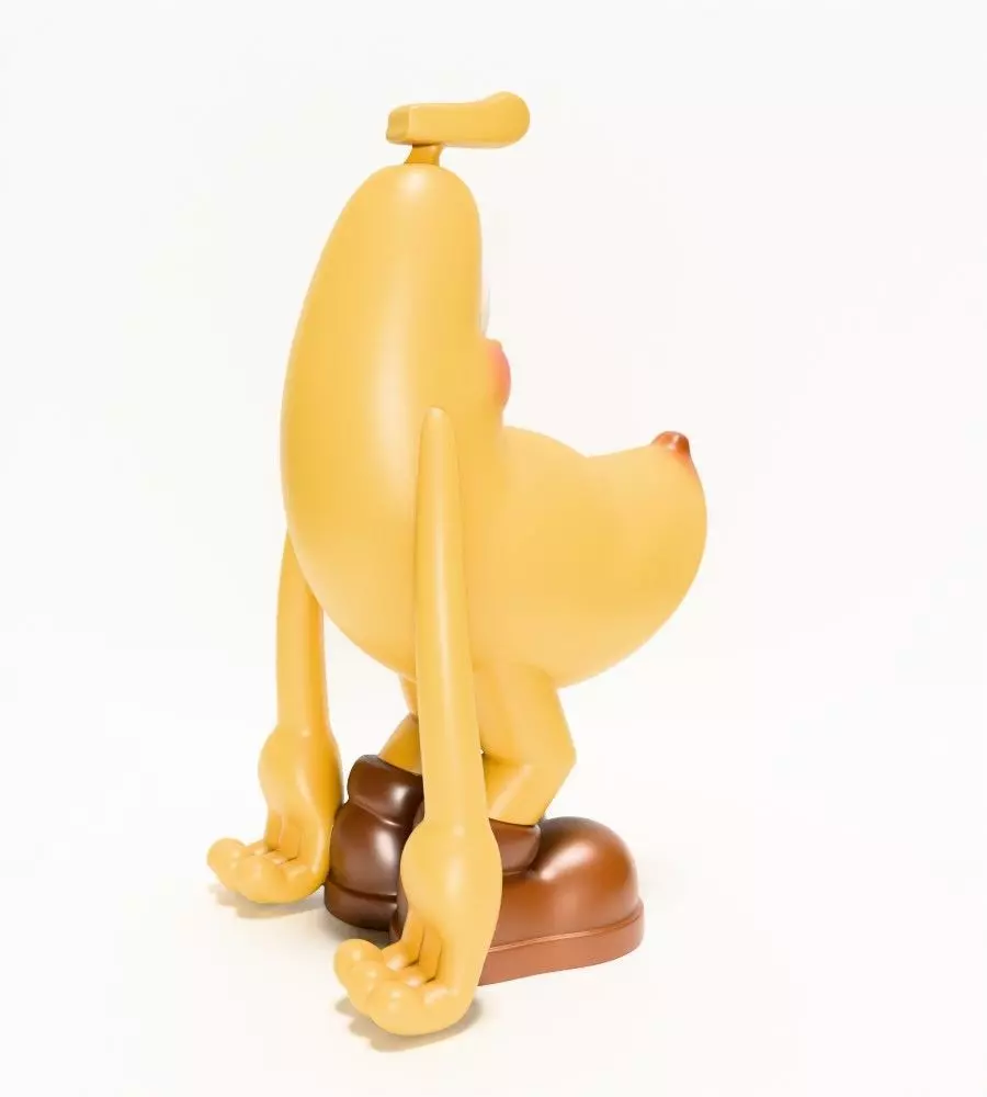 Banana Blushing Peel POP MART toy 3D print model_15