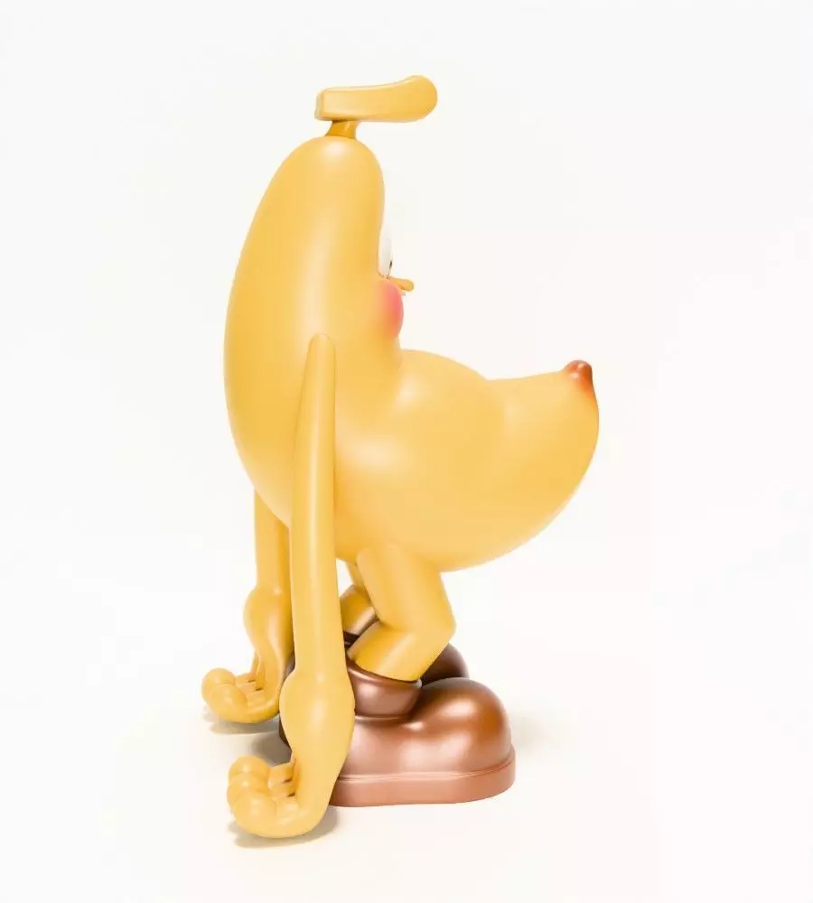 Banana Blushing Peel POP MART toy 3D print model_16