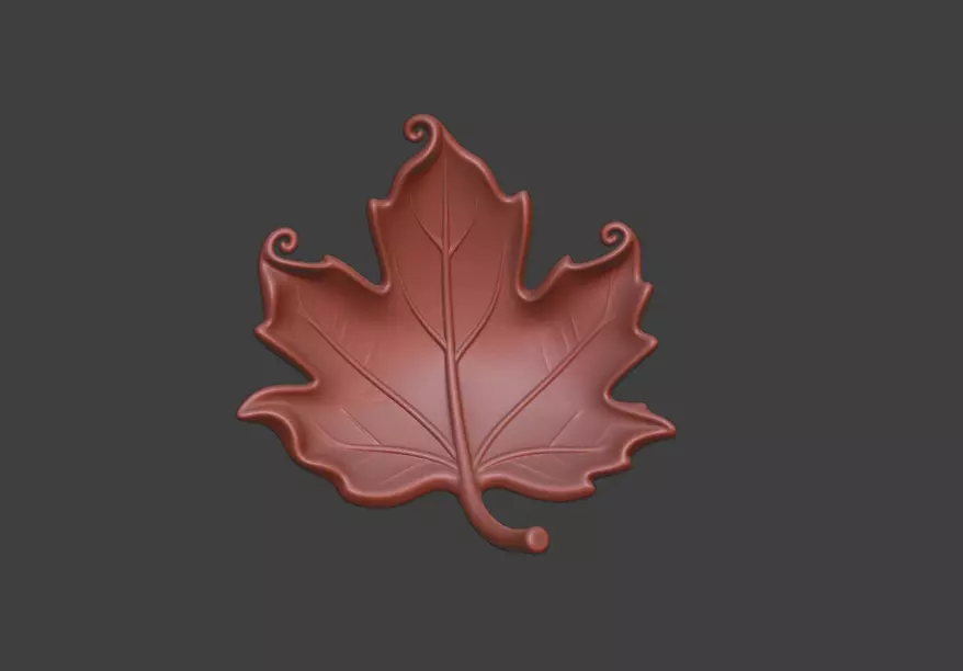 3D leaf model 3D printed leaves 3D print model
