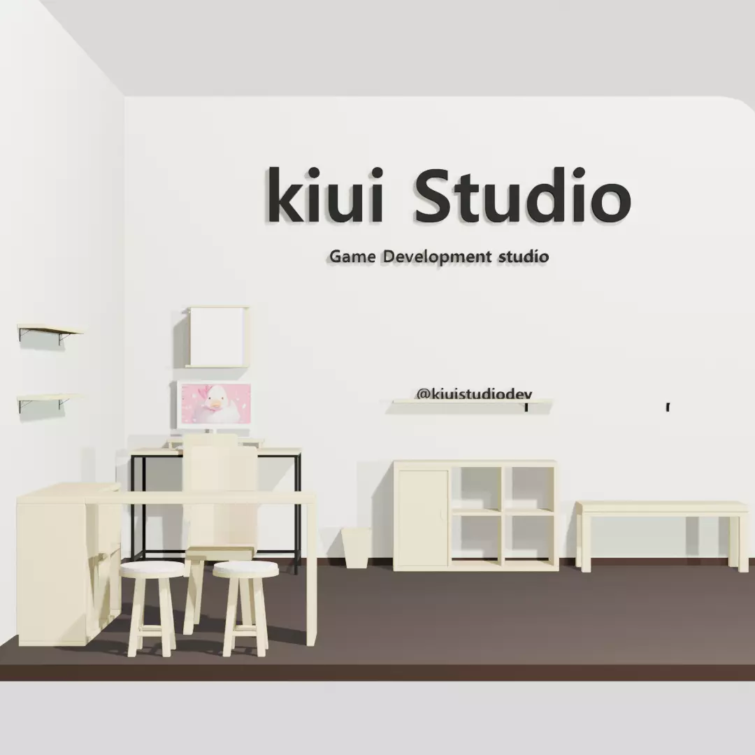 Office furniture - Game assets 21 items Low-poly 3D model_10