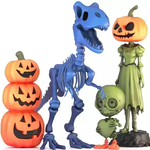 Halloween decoration 02 3D model