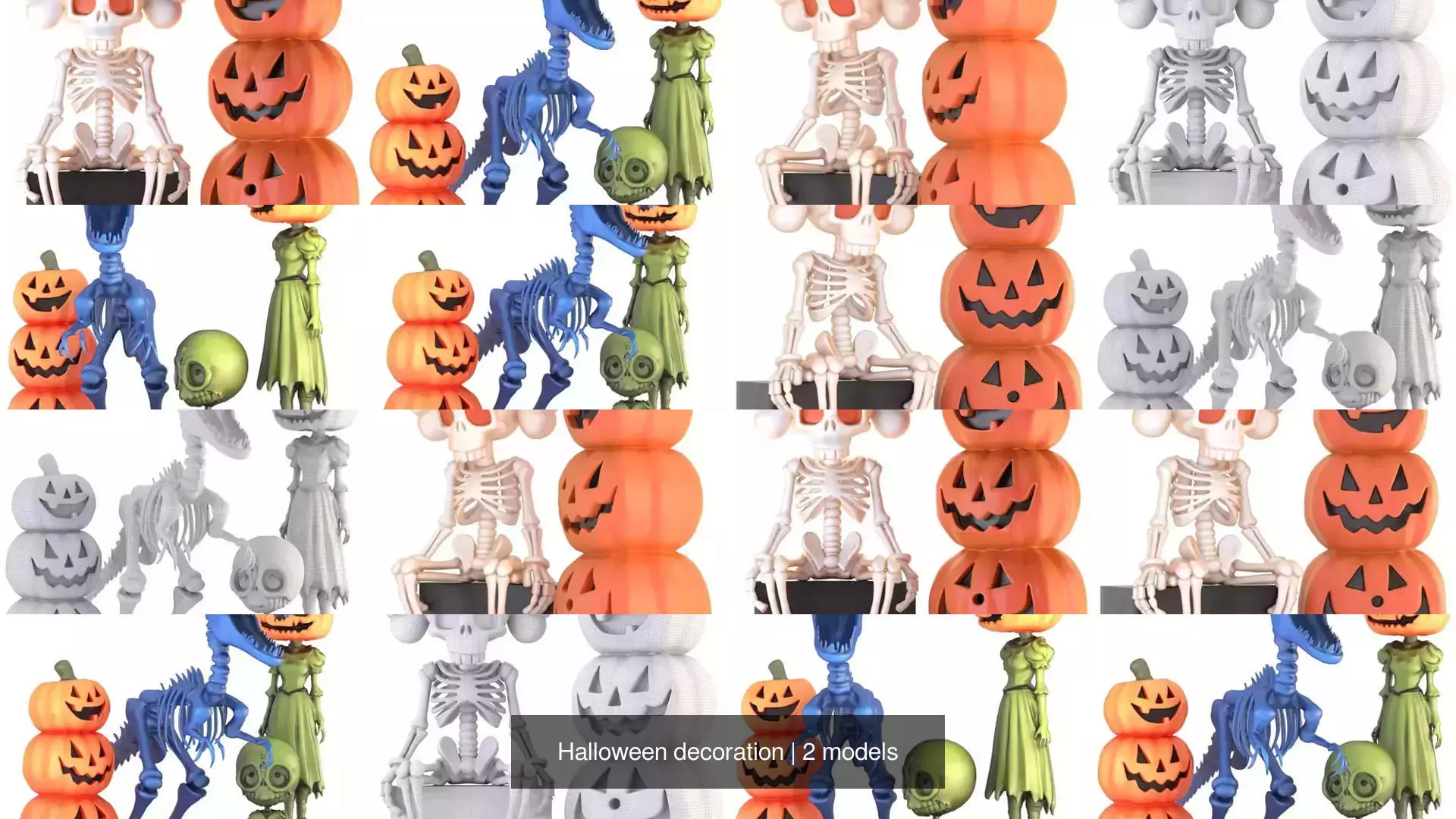 Halloween decoration 3D Model Collection_0