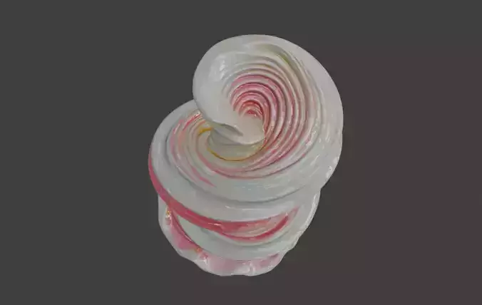 Rotating art streamlined sculpture design abstract art