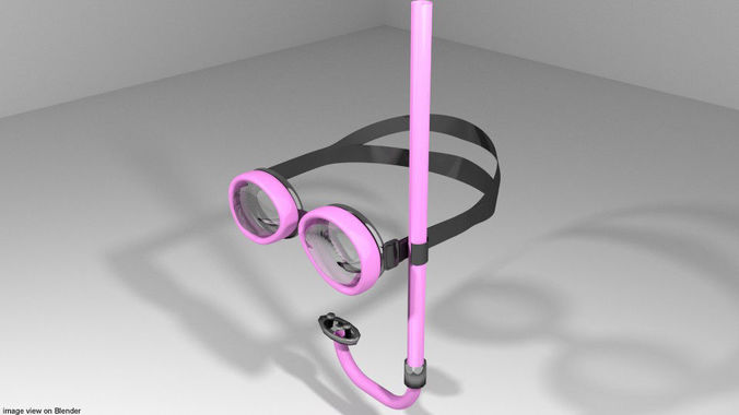 Scuba Diver Mask Type 4 3D model