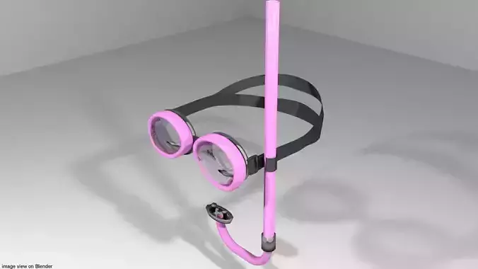 Scuba Diver Mask Type 4 3D model