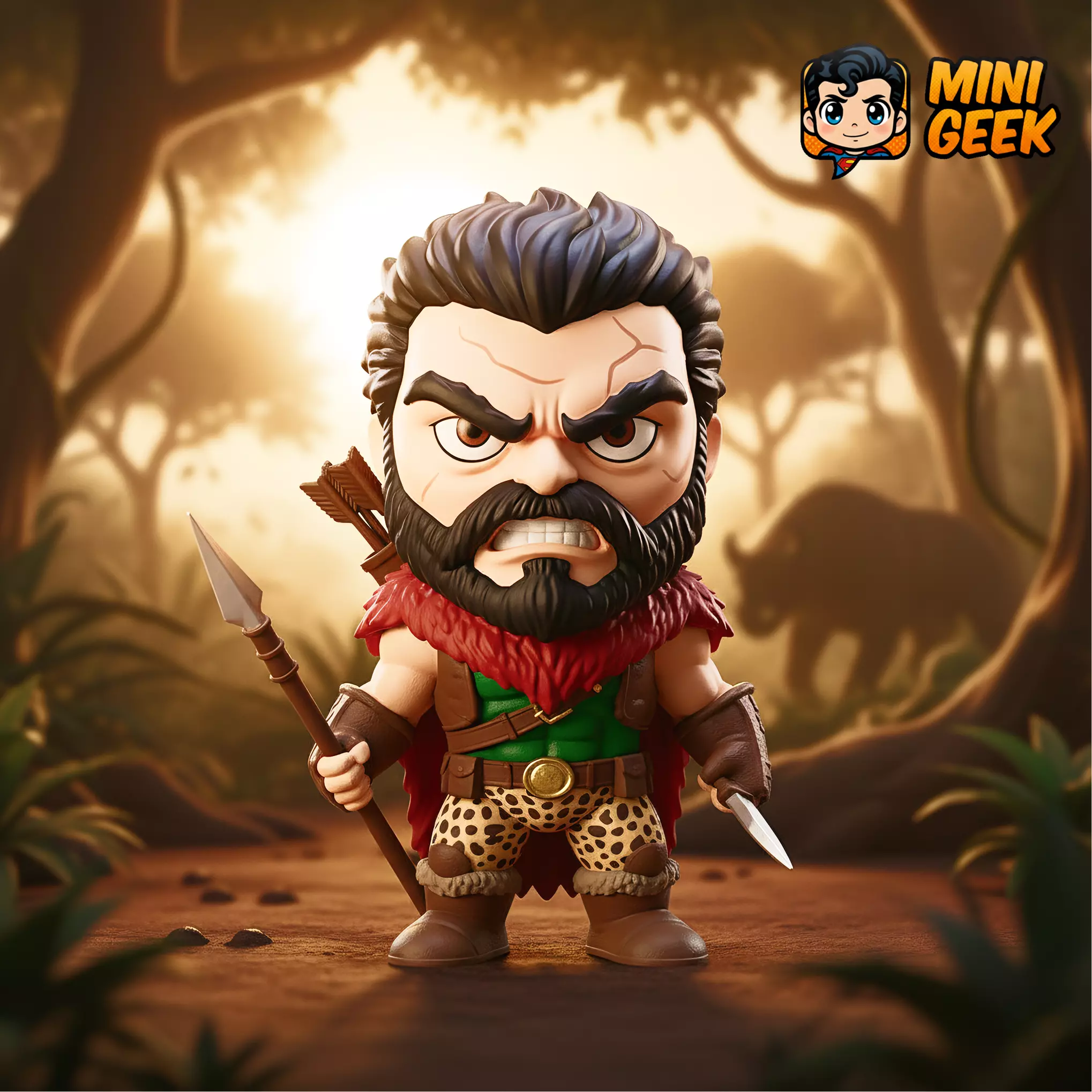 Mini Geek Kraven the Hunter Chibi 3D print model