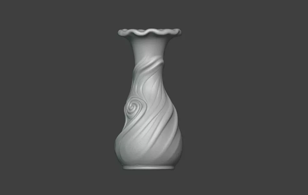 3D printed art vase design 3D print model_1