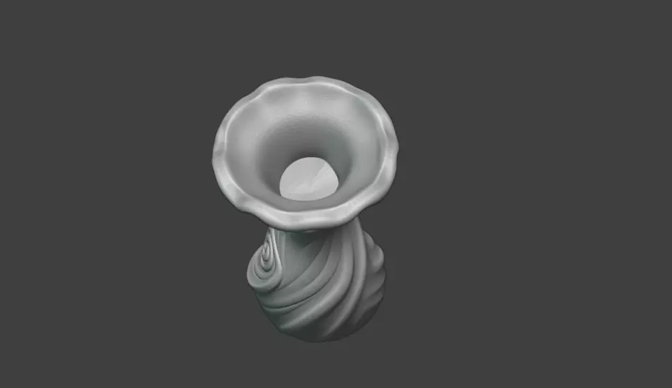 3D printed art vase design 3D print model_5