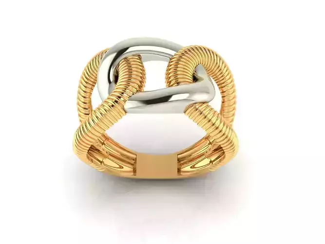  Twist Rope Knot Ring 