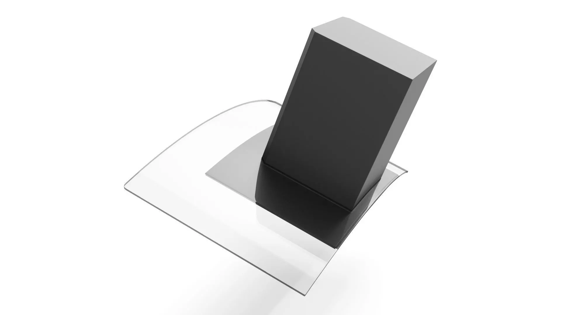 Omega Curve Glass Canopy Rangehood 3D model_10