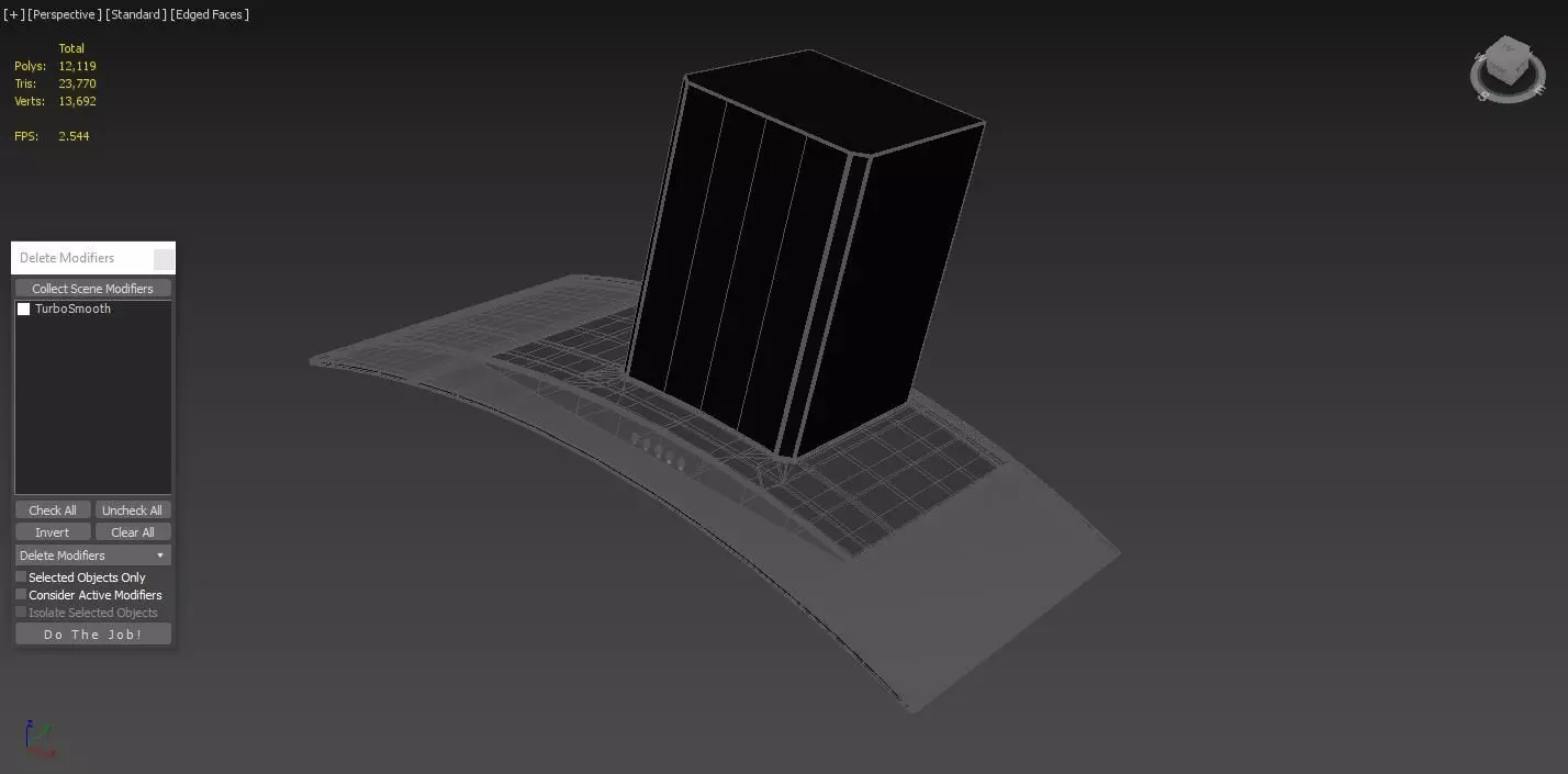 Omega Curve Glass Canopy Rangehood 3D model_3