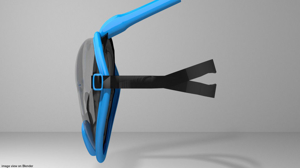 Scuba Diver Mask Type 5 3D model_2