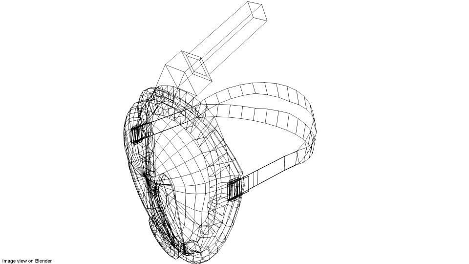 Scuba Diver Mask Type 5 3D model_3