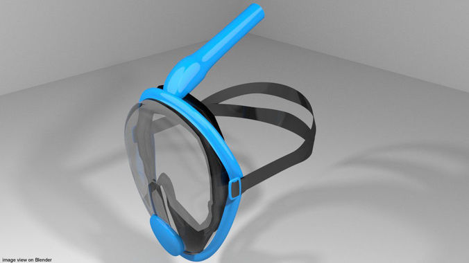 Scuba Diver Mask Type 5 3D model