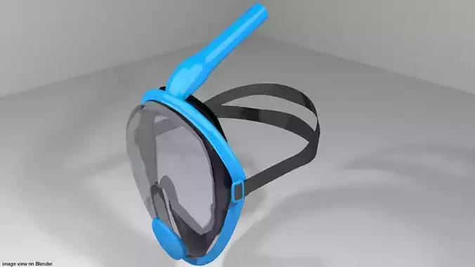 Scuba Diver Mask Type 5 3D model