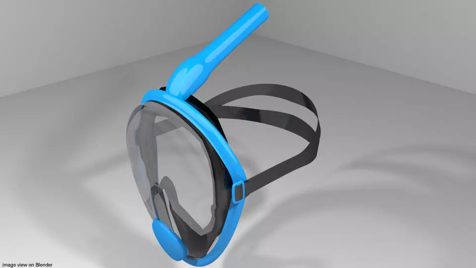 Scuba Diver Mask Type 5 3D model_0