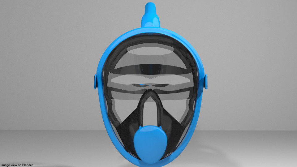 Scuba Diver Mask Type 5 3D model_1