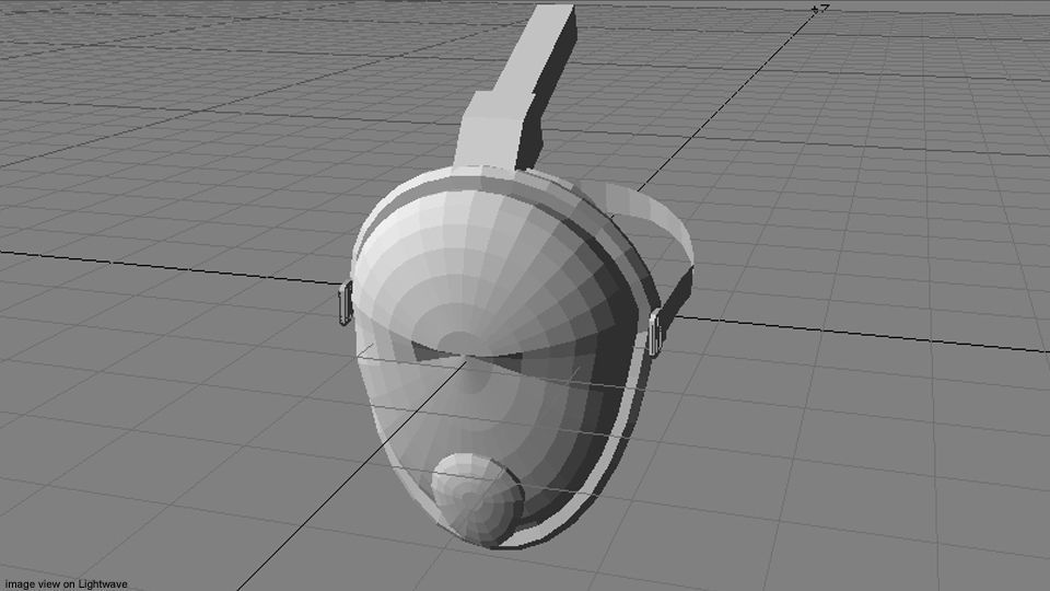 Scuba Diver Mask Type 5 3D model_4
