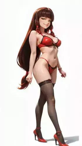 Adult Lila Rossi- volpina Lingerie Version