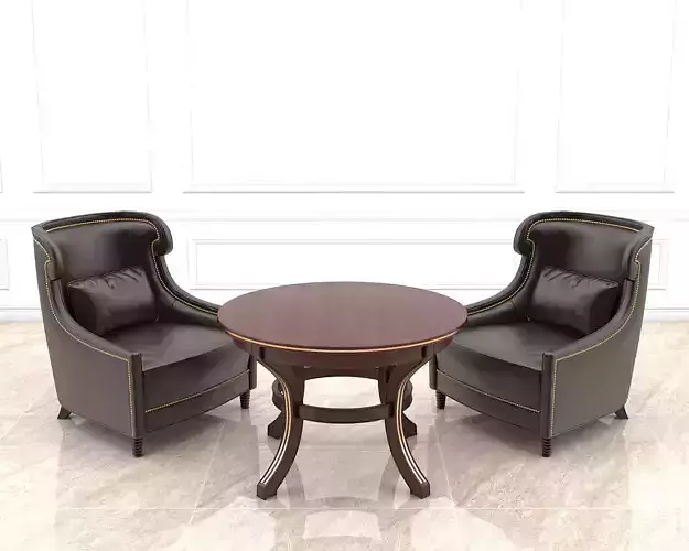 European Style Coffee Table and Armchair 2