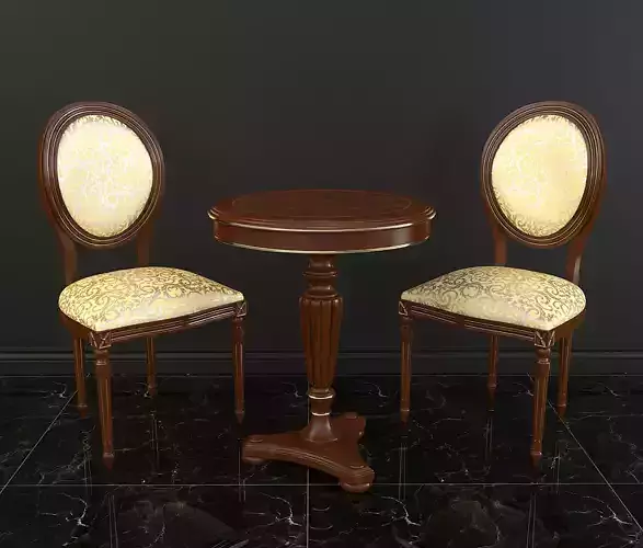 Classic European style Table and Chair