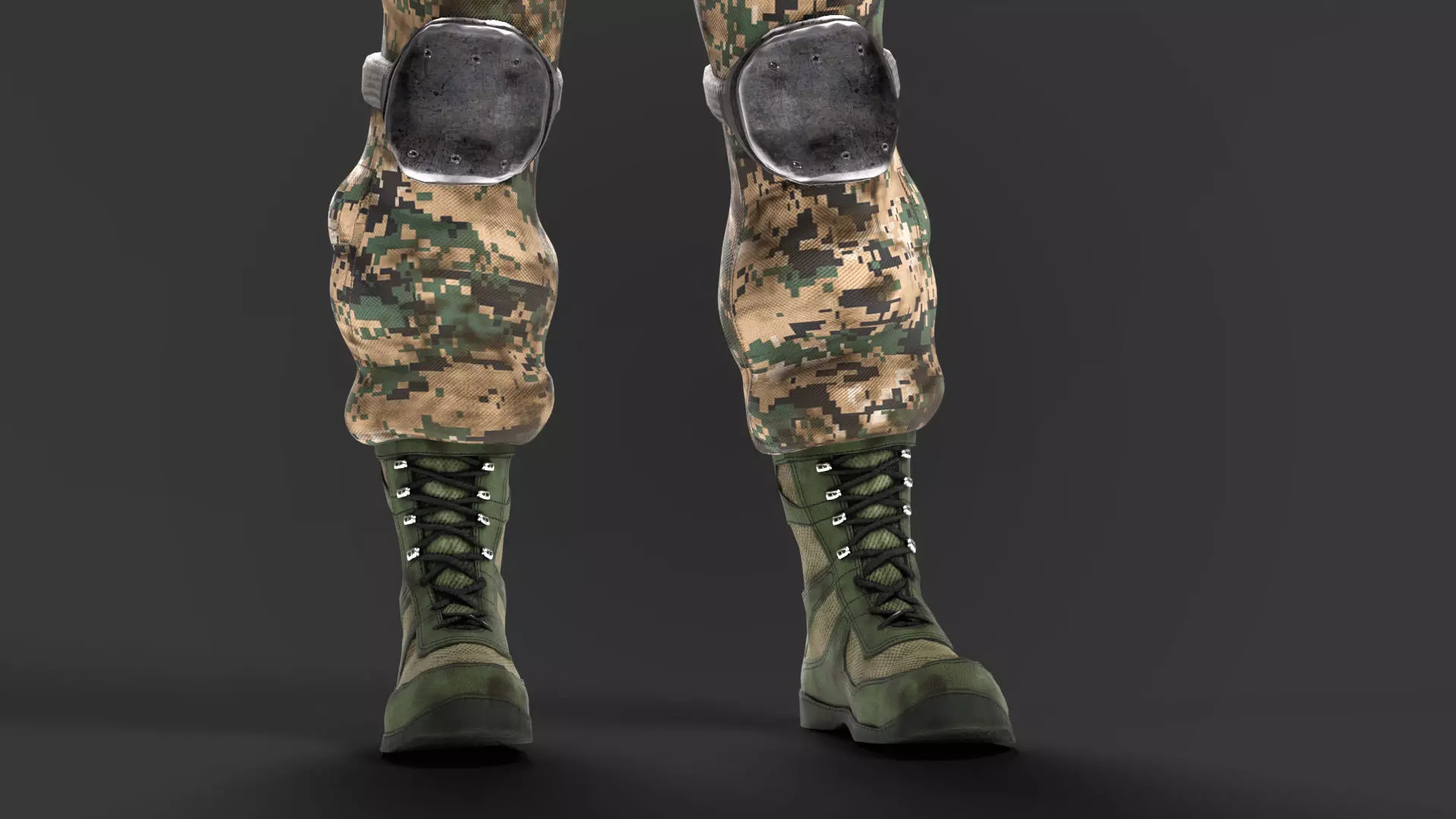 Military Game Ready Character Low-poly 3D model_33