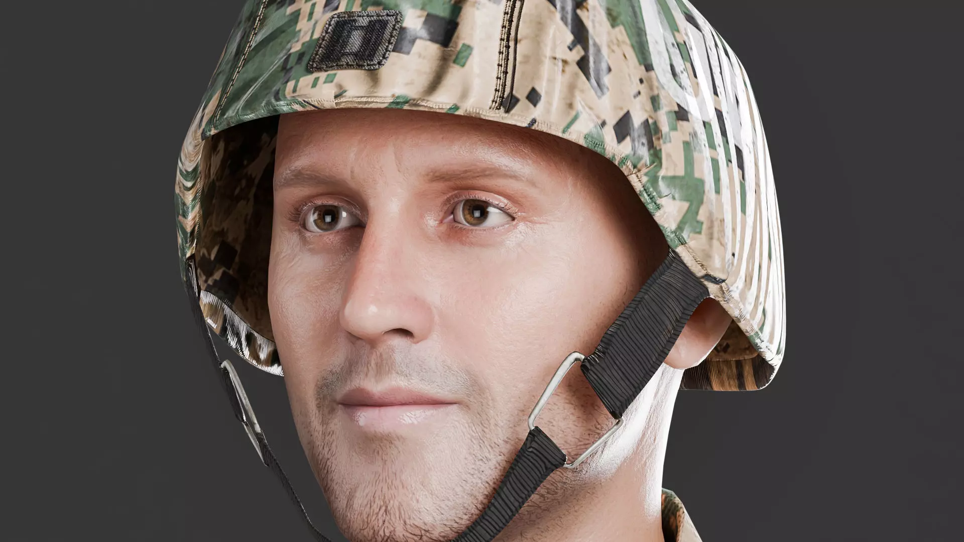 Military Game Ready Character Low-poly 3D model_30