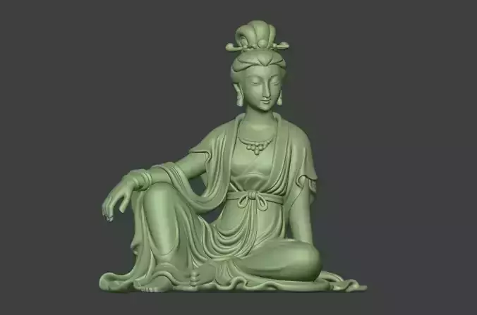 The ancient Oriental beauty sculpture queen