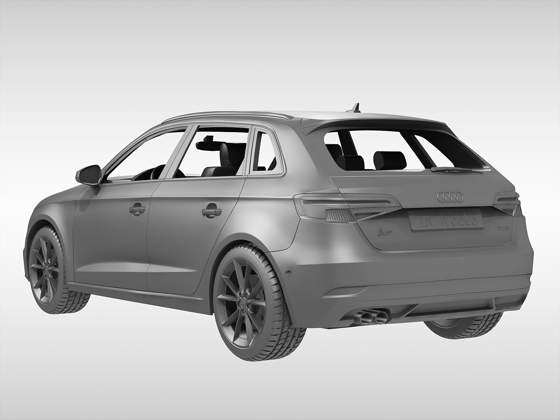 Audi A3 Sportback 2017 3D model_7