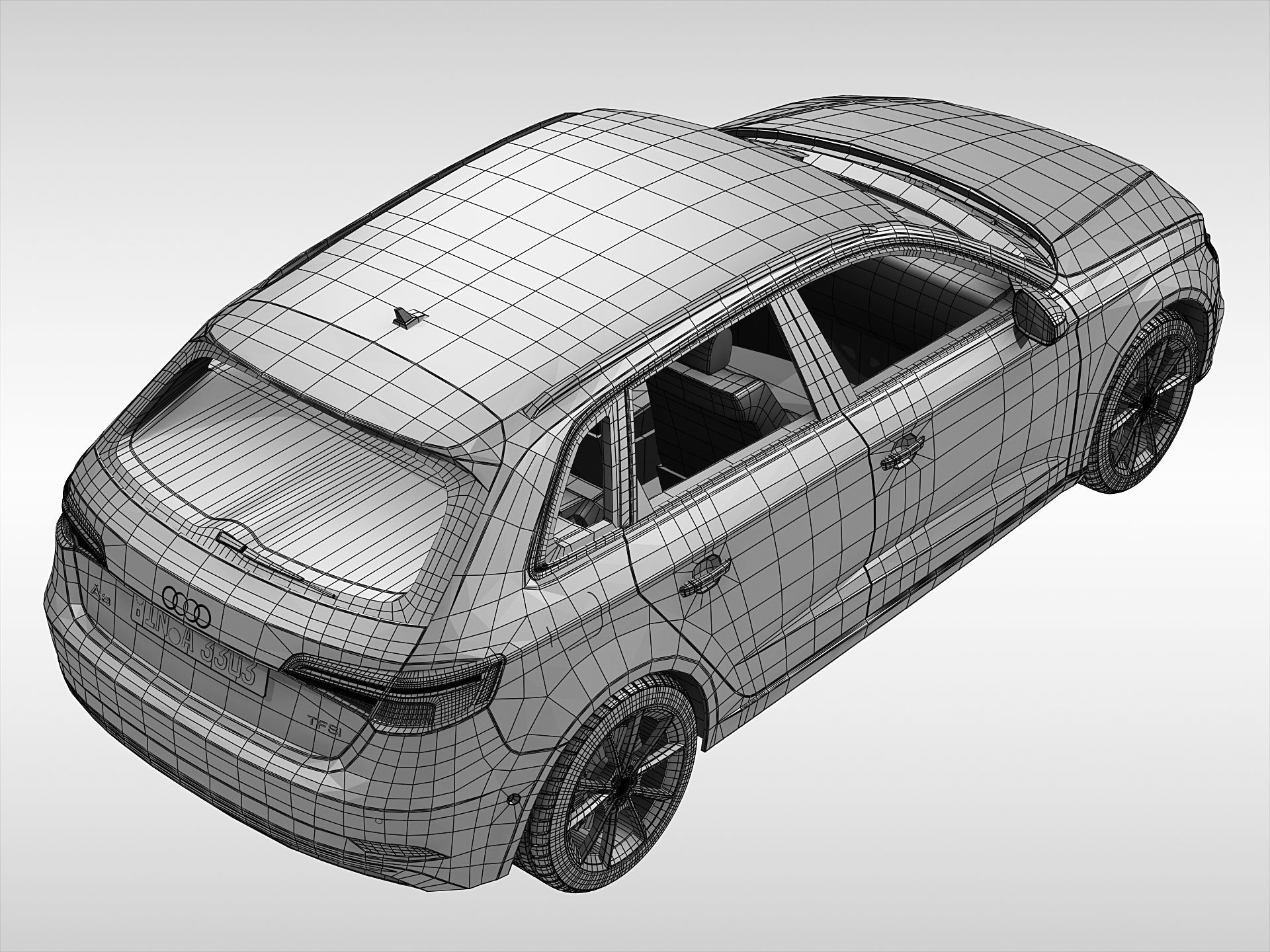 Audi A3 Sportback 2017 3D model_11