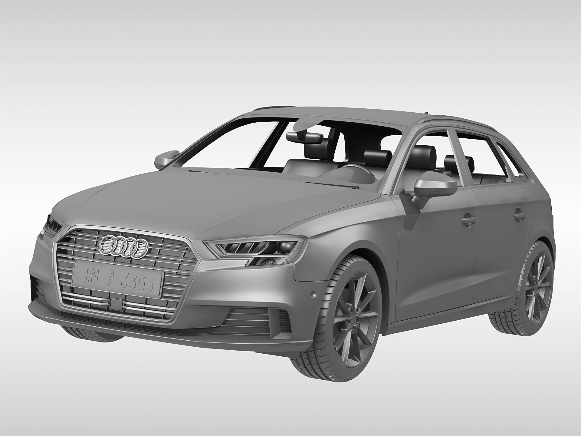 Audi A3 Sportback 2017 3D model_6