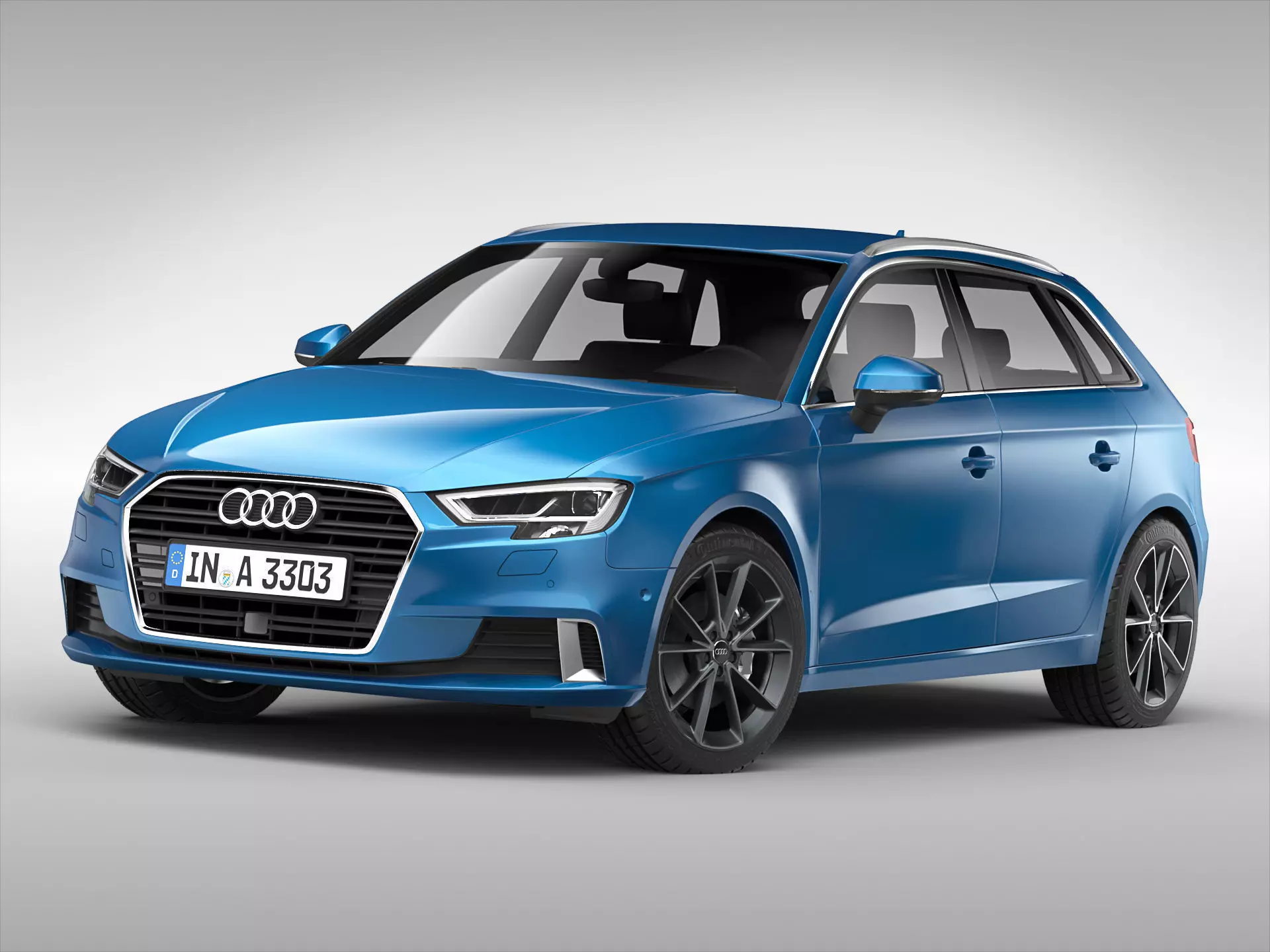 Audi A3 Sportback 2017 3D model_0