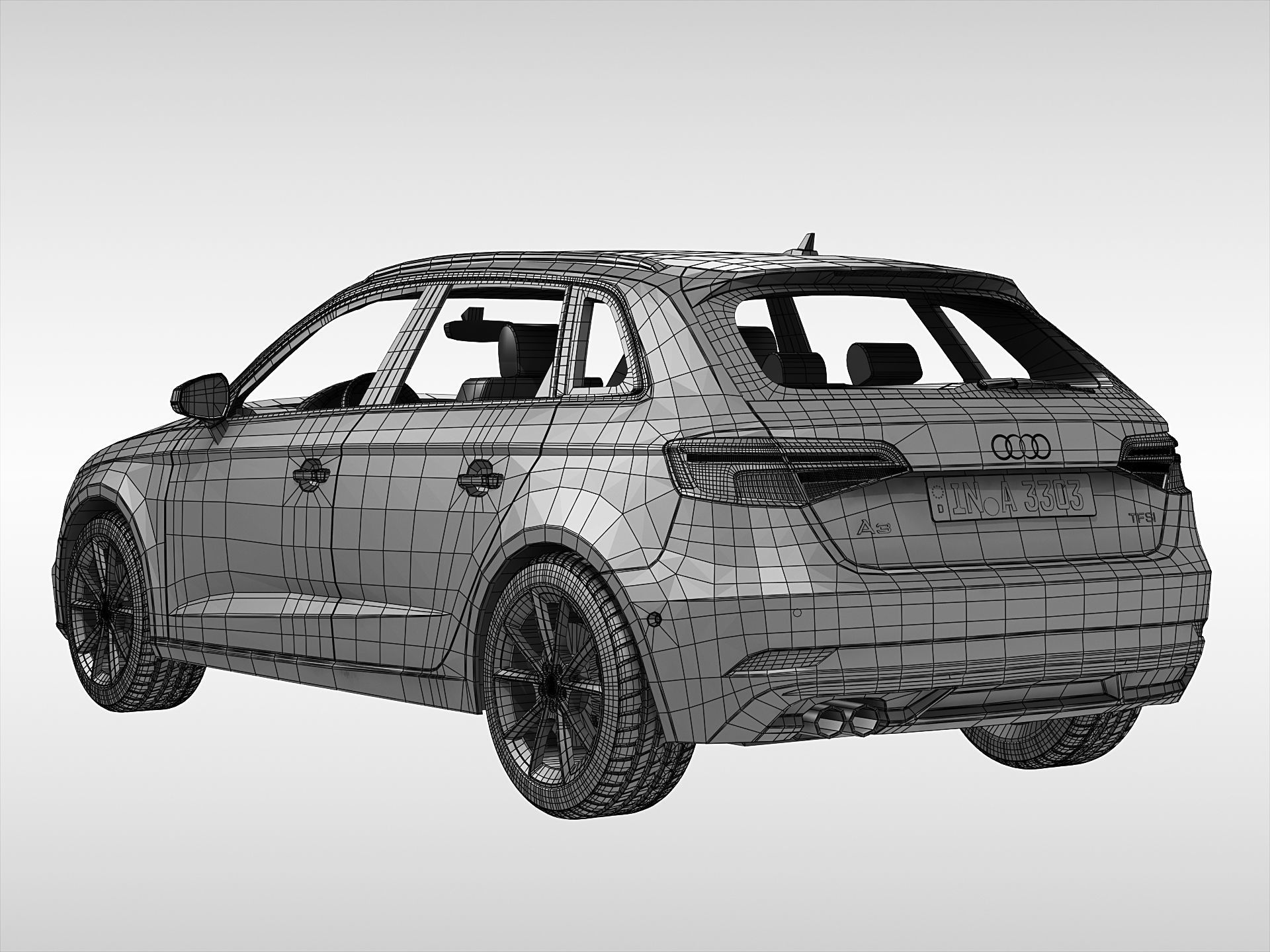 Audi A3 Sportback 2017 3D model_10